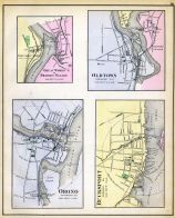 Great Works or Bradley Village, Oldtown, Orono, Bucksport, Maine State Atlas 1884